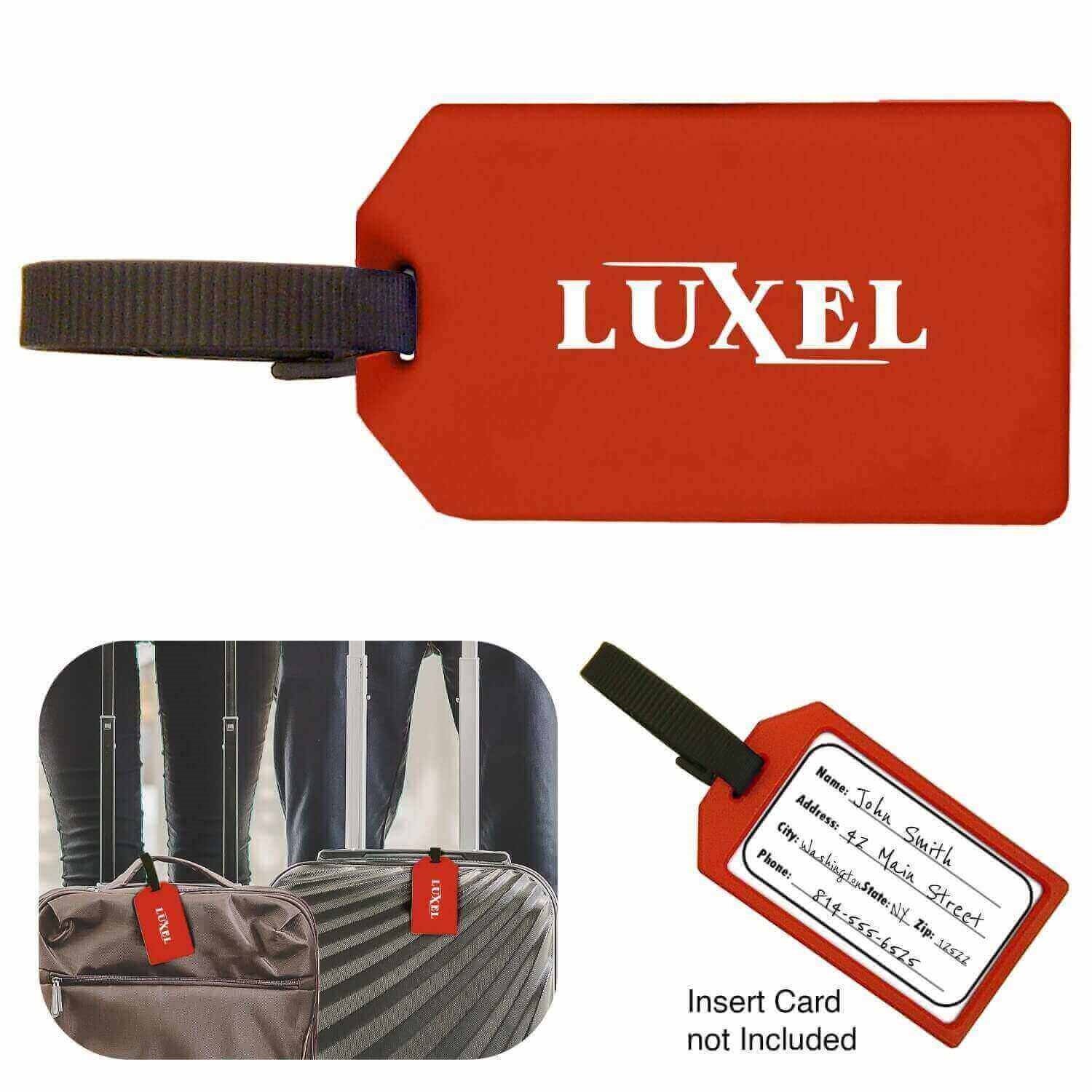 What does TSA recommend for luggage tags?